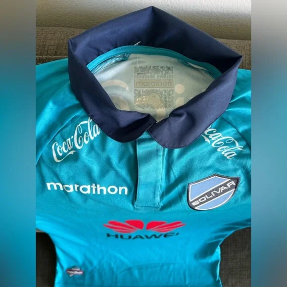 Marathon Authentic Club Bolivar La Paz Bolivia 2015 Soccer Jersey Men’s Sz: S